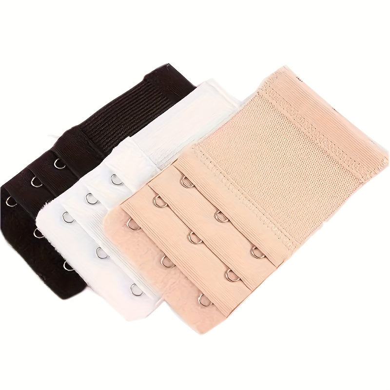 3-Piece Elastic Bra Extenders Set for Adjustable Fit Women Lingerie Accessories