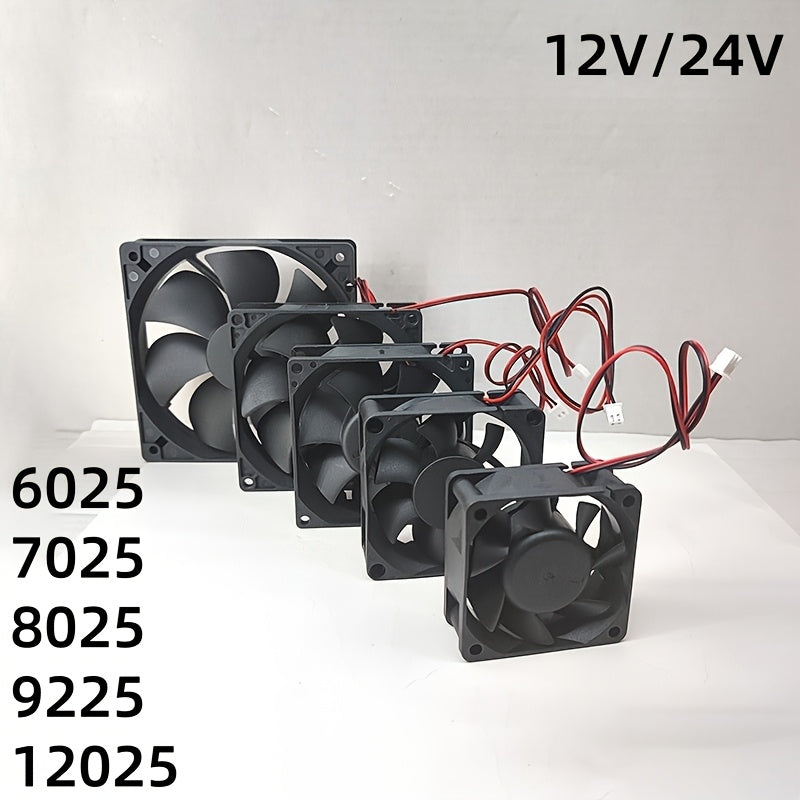 Computer Case Fan 5V 12V 24V Silent High Air Volume 5-12cm