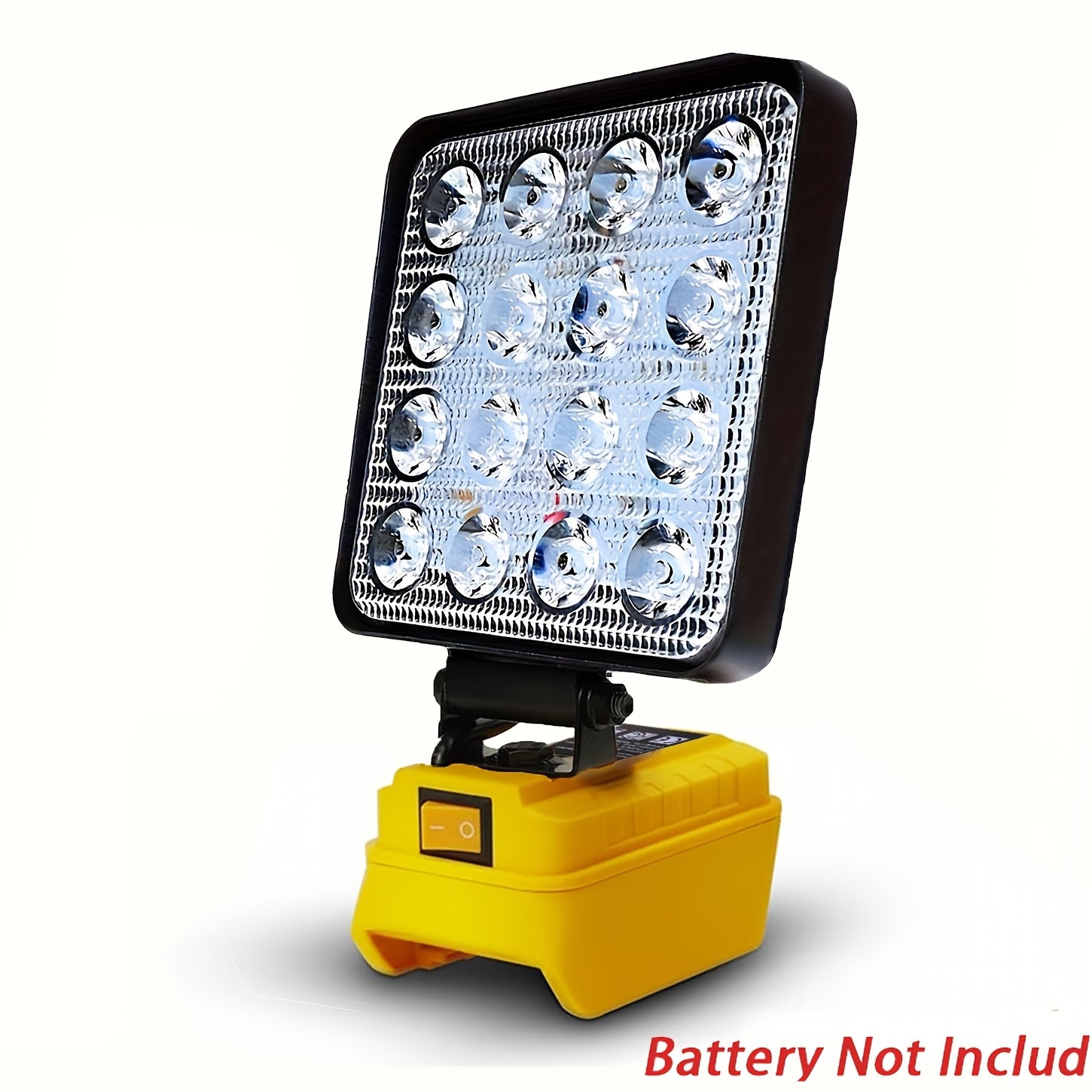 LED Work Light 20V MAX Battery Compatible Portable Recessed Plastic Outdoor Camping Job Site