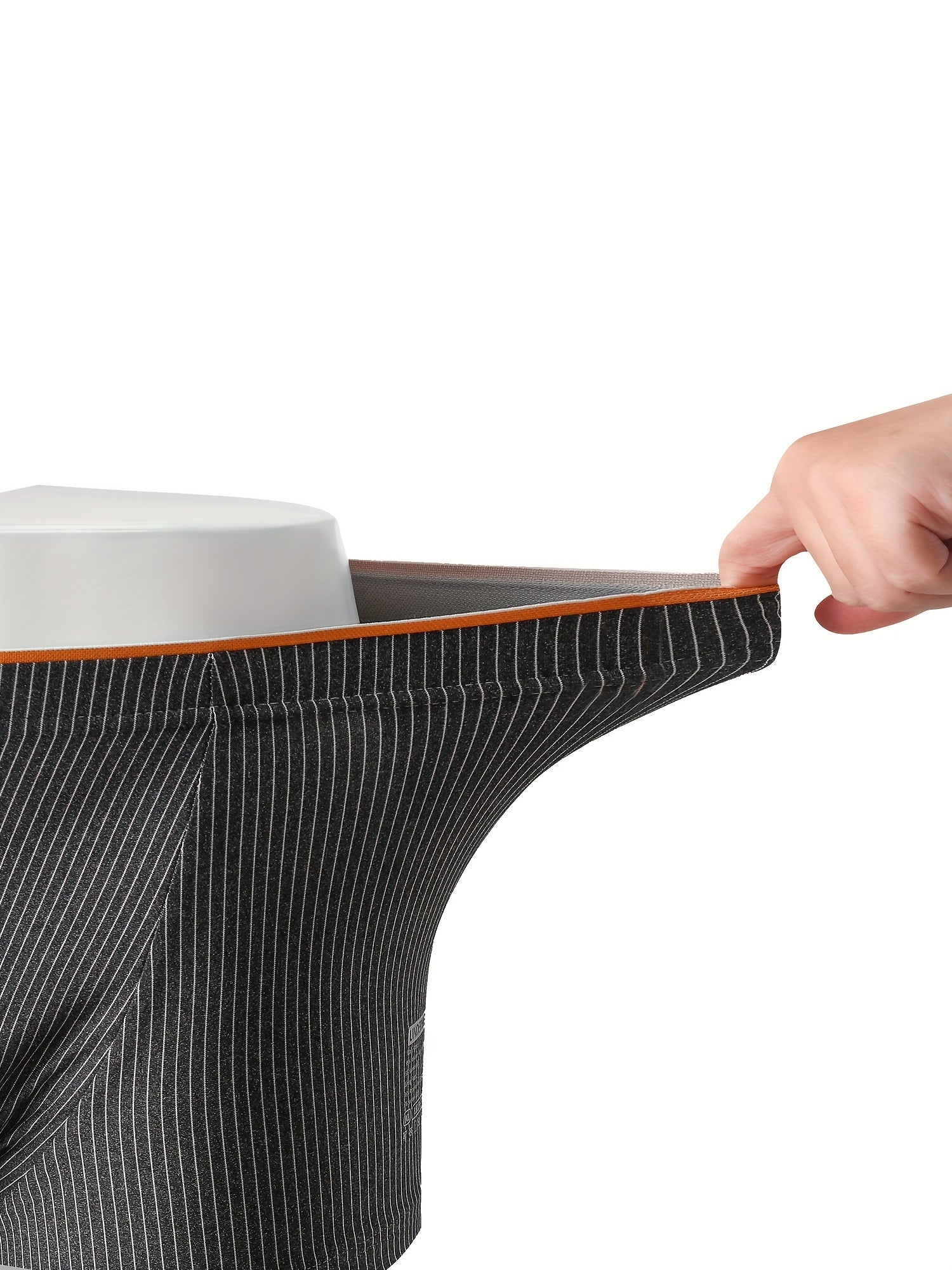 Мужские полосатые боксеры-слипы, отводящие влагу, дышащие, с средней талией, эластичные спортивные шорты для повседневной носки