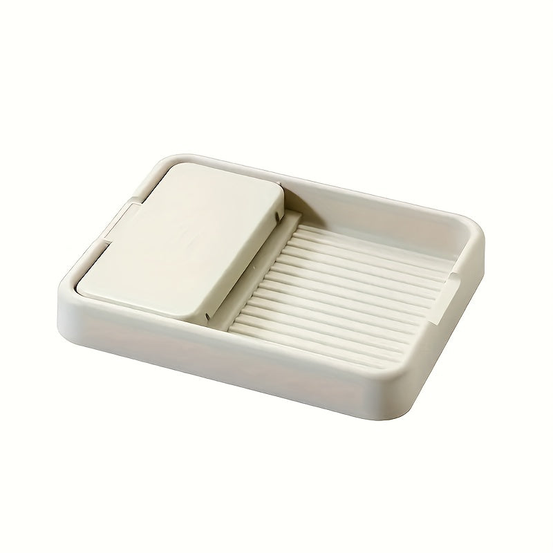 Egiluvchan oshxona tashkilotchisi, buklanishi mumkin - Qozon qopqog'i uchun ushlagich va qoshiq va asboblar uchun tokcha mavjud, sizning ish stolingizni tartibga solish uchun mukammal.