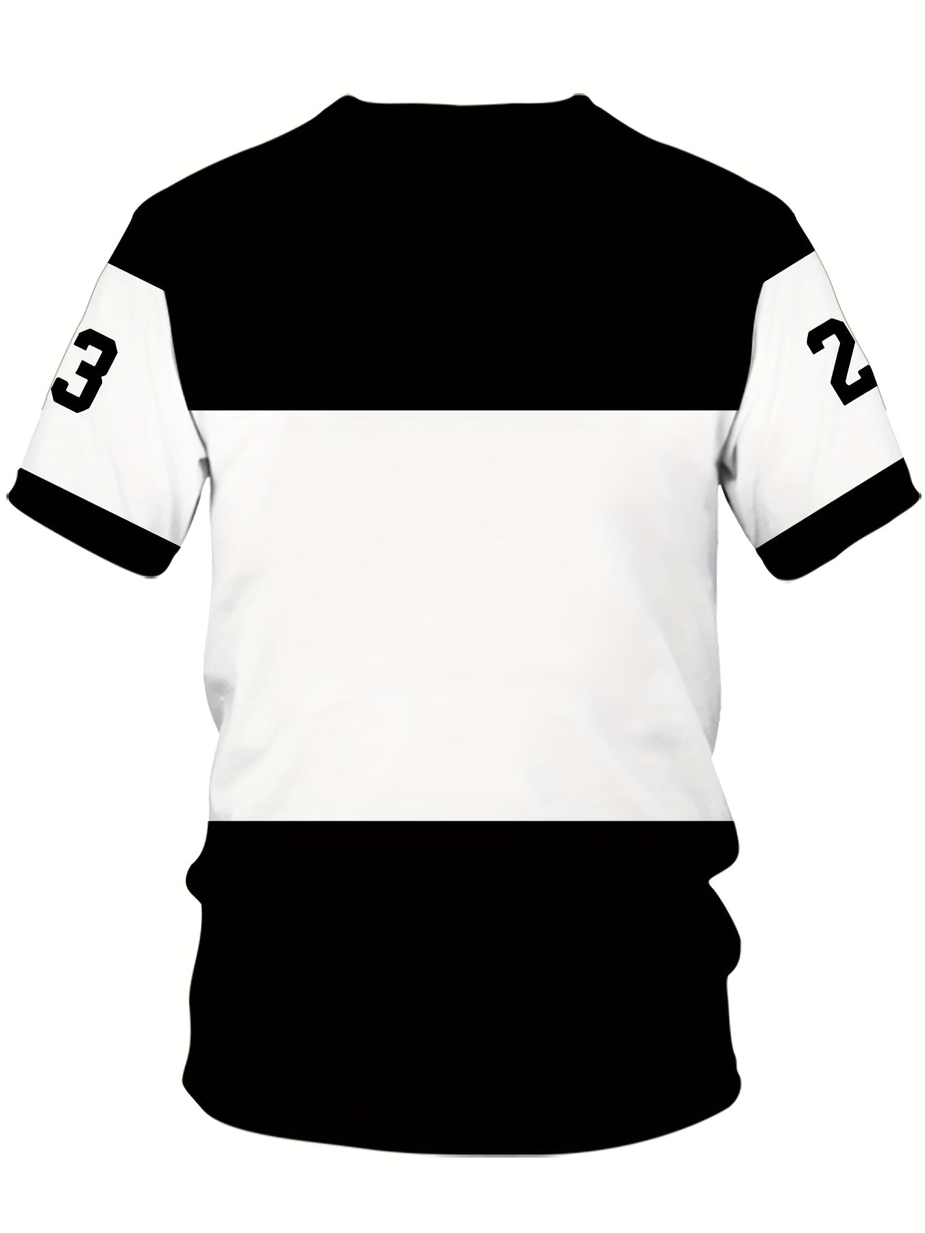 Футболка оверсайз с круглым вырезом большого размера с 3D-числом 23, с принтом по всему полотну, короткий рукав, спортивный повседневный стиль