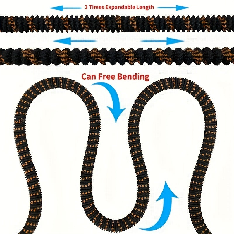 Telescopic Rubber Garden Hose with Pressure Nozzle for Car Wash and Gardening