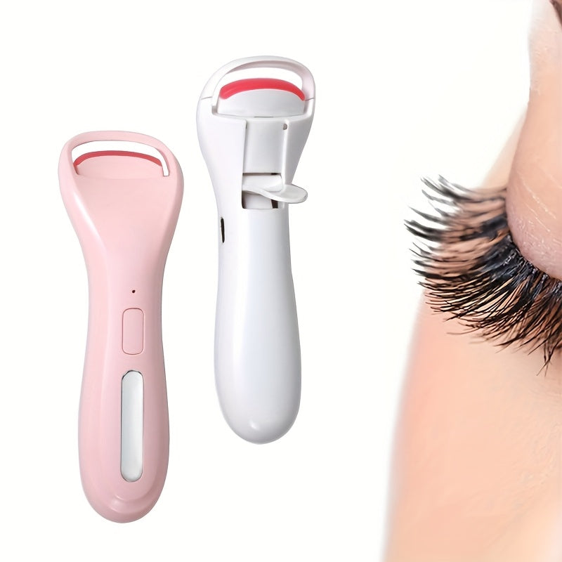 Electric Eyelash Curler USB Rechargeable Lithium Polymer Battery Pink White