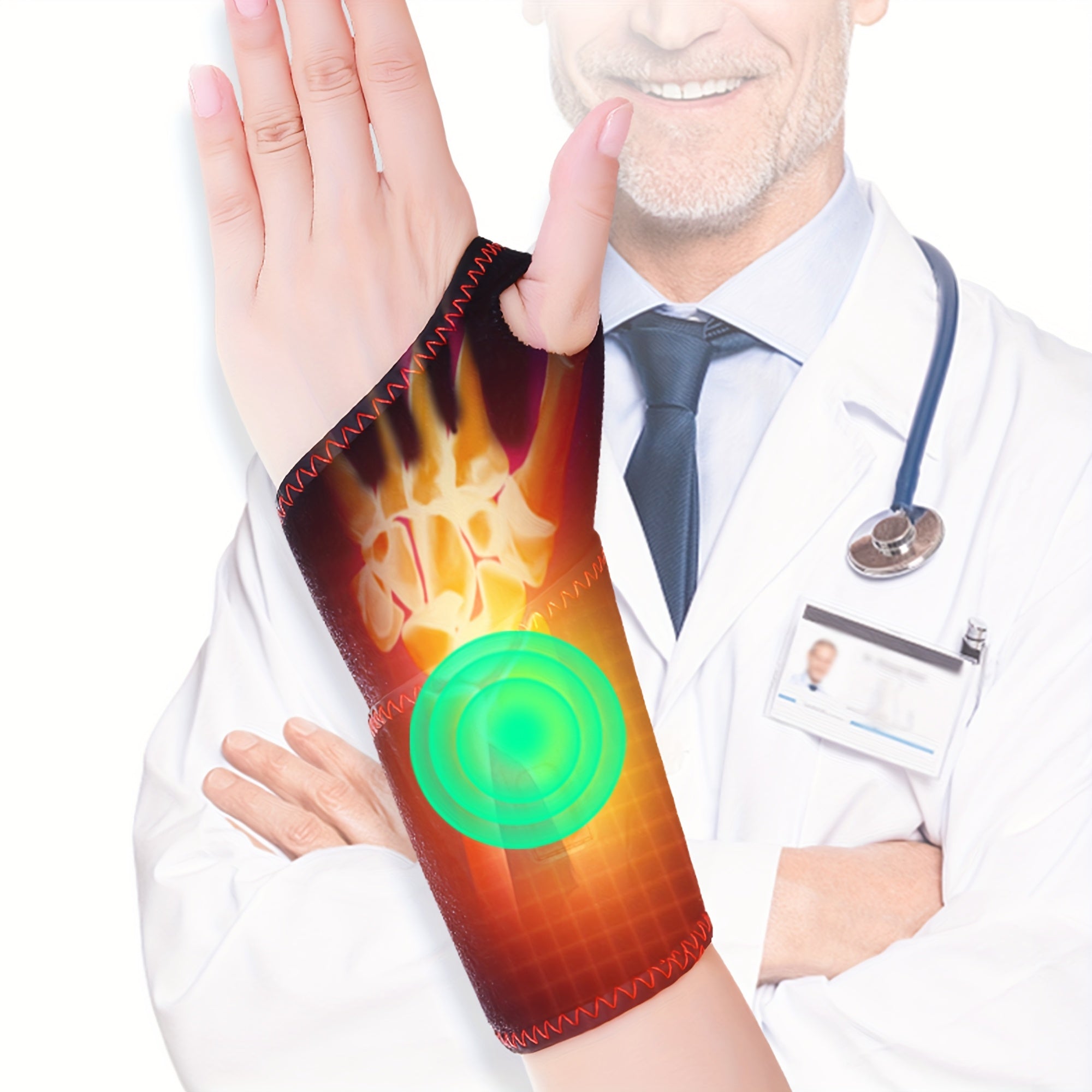 USB isitiladigan klutch, vibratsion massaj bilan - 3 ta harorat darajasi, 4 ta vaqt rejimi bilan bilaguzuk. Sintetik matodan tayyorlangan, batareyasiz ≤36V da ishlaydi.