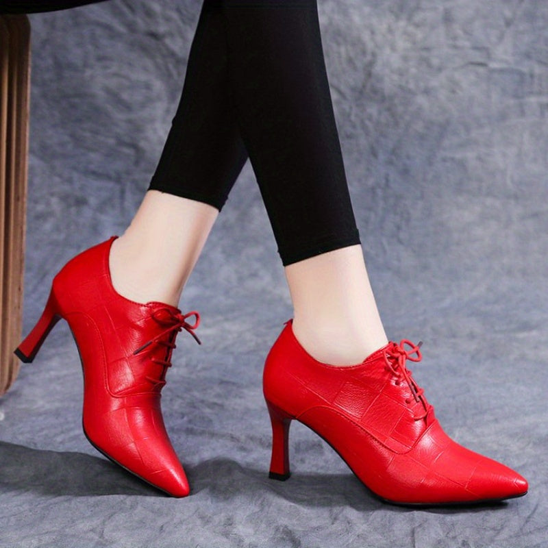 Women's Pointed Toe Oxford Shoes Black Formal Casual Non-Slip Comfort