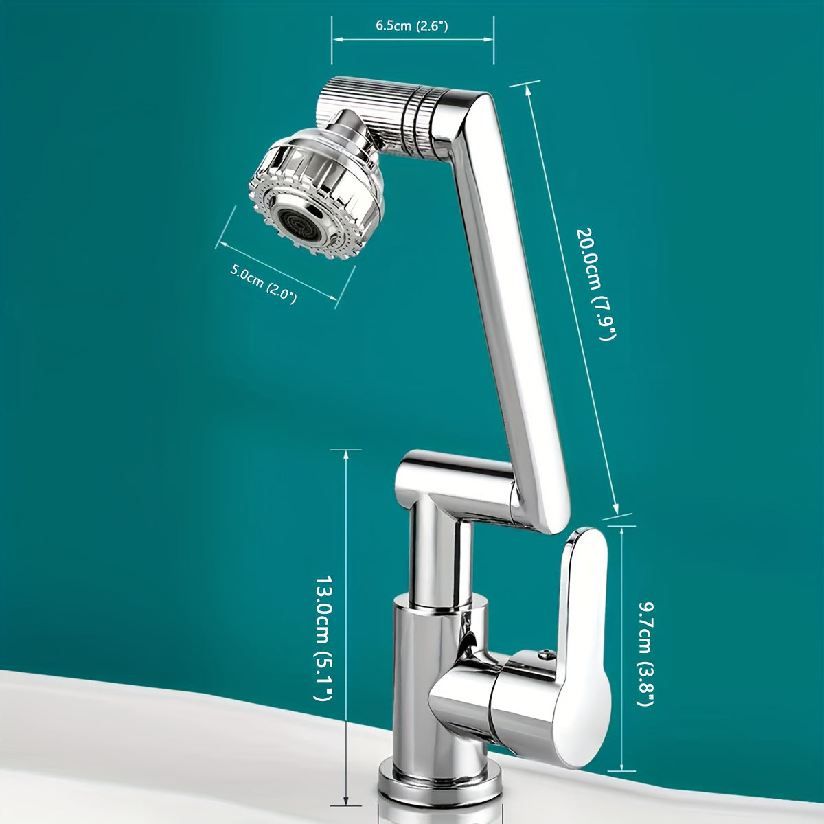 Black Stainless Steel Kitchen Faucet with Rotating Lucky Cat Design for Hot and Cold Water