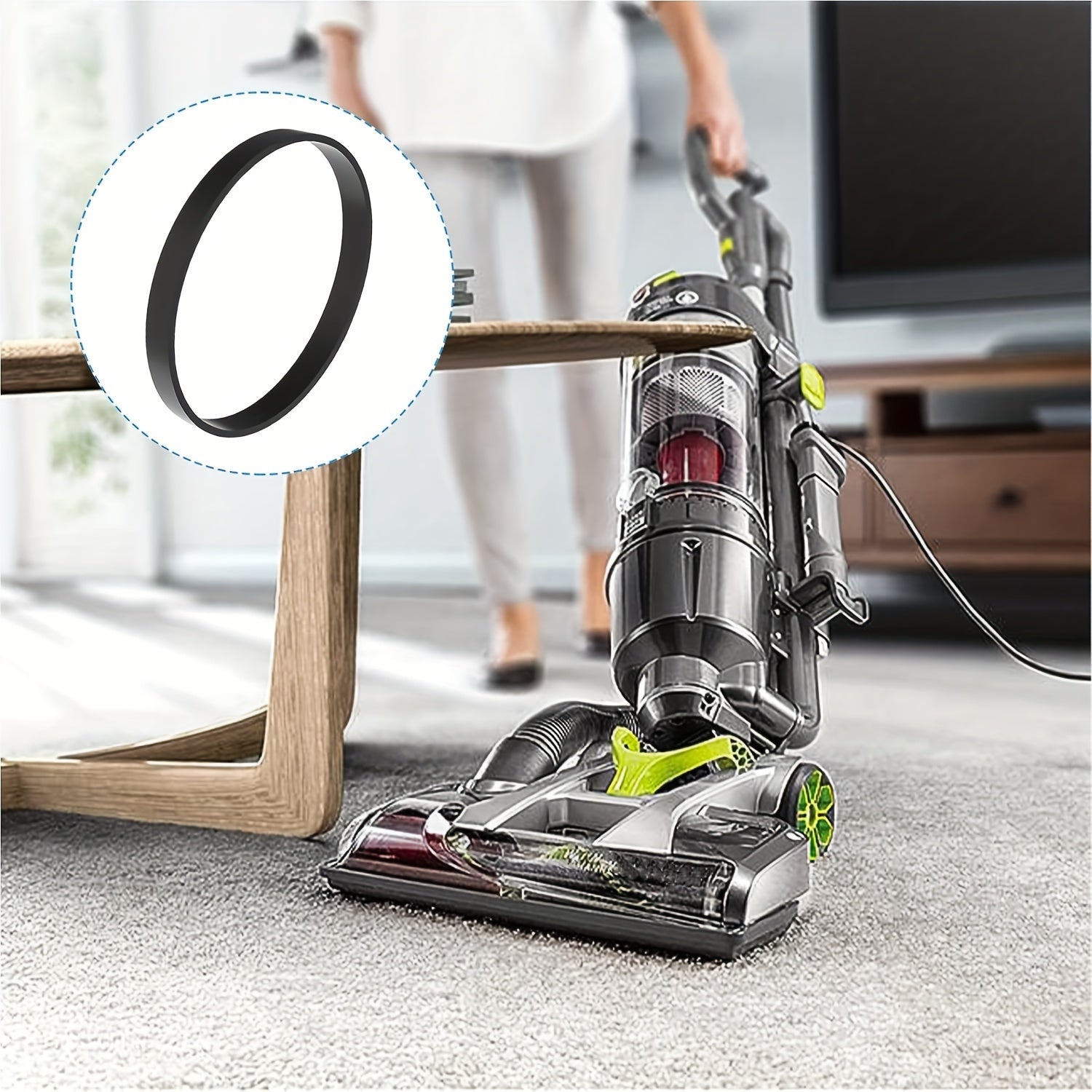 Replacement Rubber Vacuum Belt 2-Pack for Upright Vacuum Models UH70100 UH70105