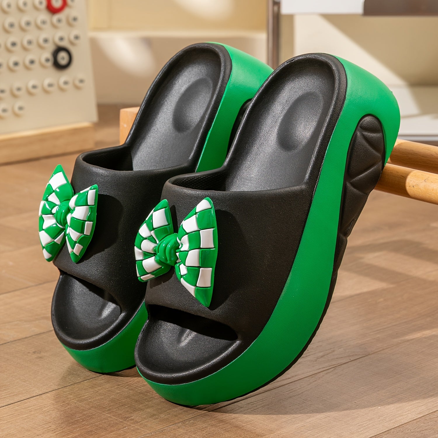 Women’s Minimalist Slide Sandals with Thick Platform Sole and Open Toe