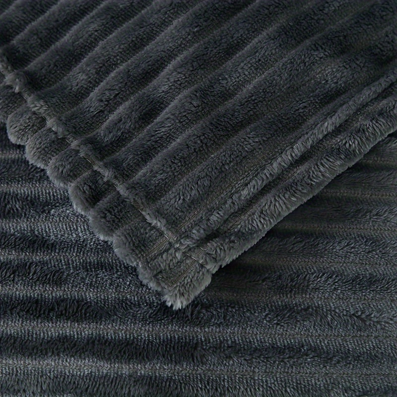 Solid Color Milk Velvet Blanket with Pillowcase for Couch and Bedroom