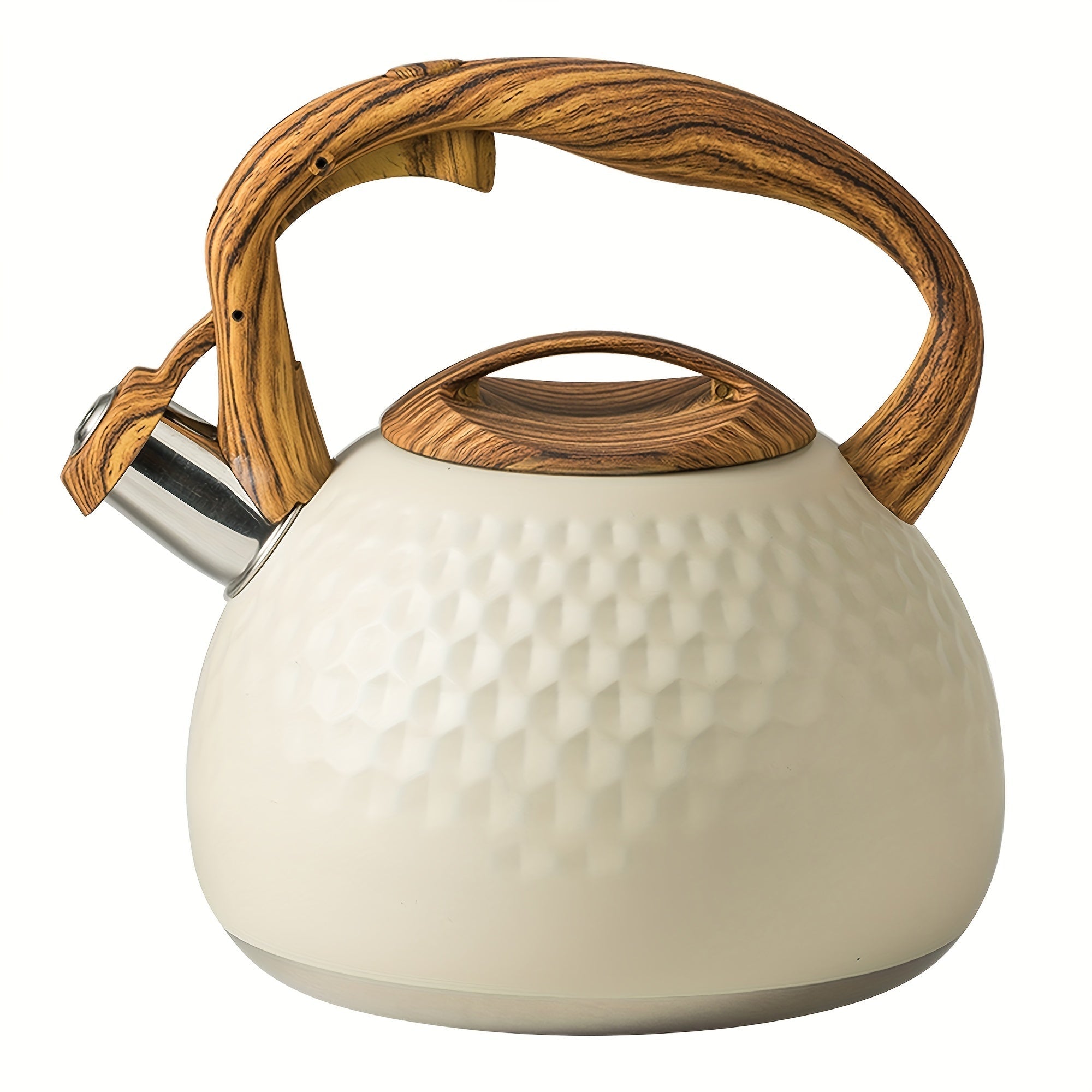 Hervidor de té de acero inoxidable 3L con silbido fuerte, antiquemaduras, resistente a la oxidación, hervidor de agua