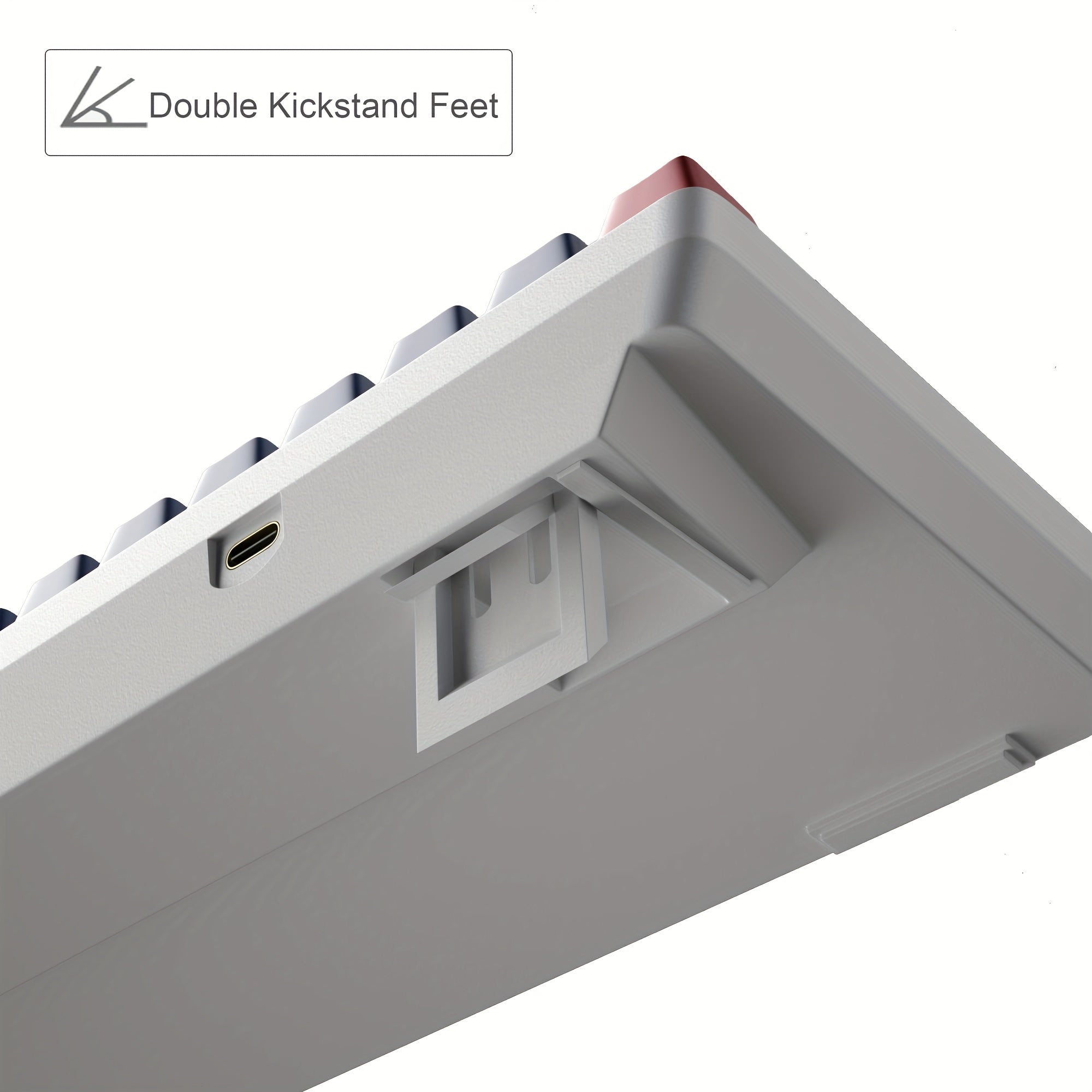 Teclado mecánico compacto para juegos del 60% con interruptores azules, retroiluminación LED, ergonómico para Windows, Mac, PC y portátil