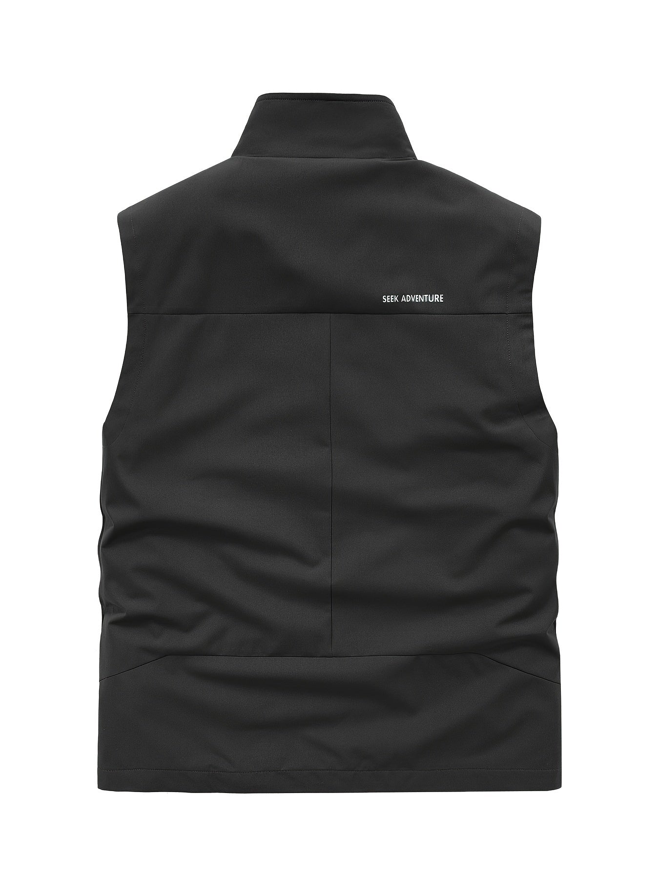 Men's Vintage Workwear Vest with Multiple Pockets Sleeveless Casual Outdoor Utility