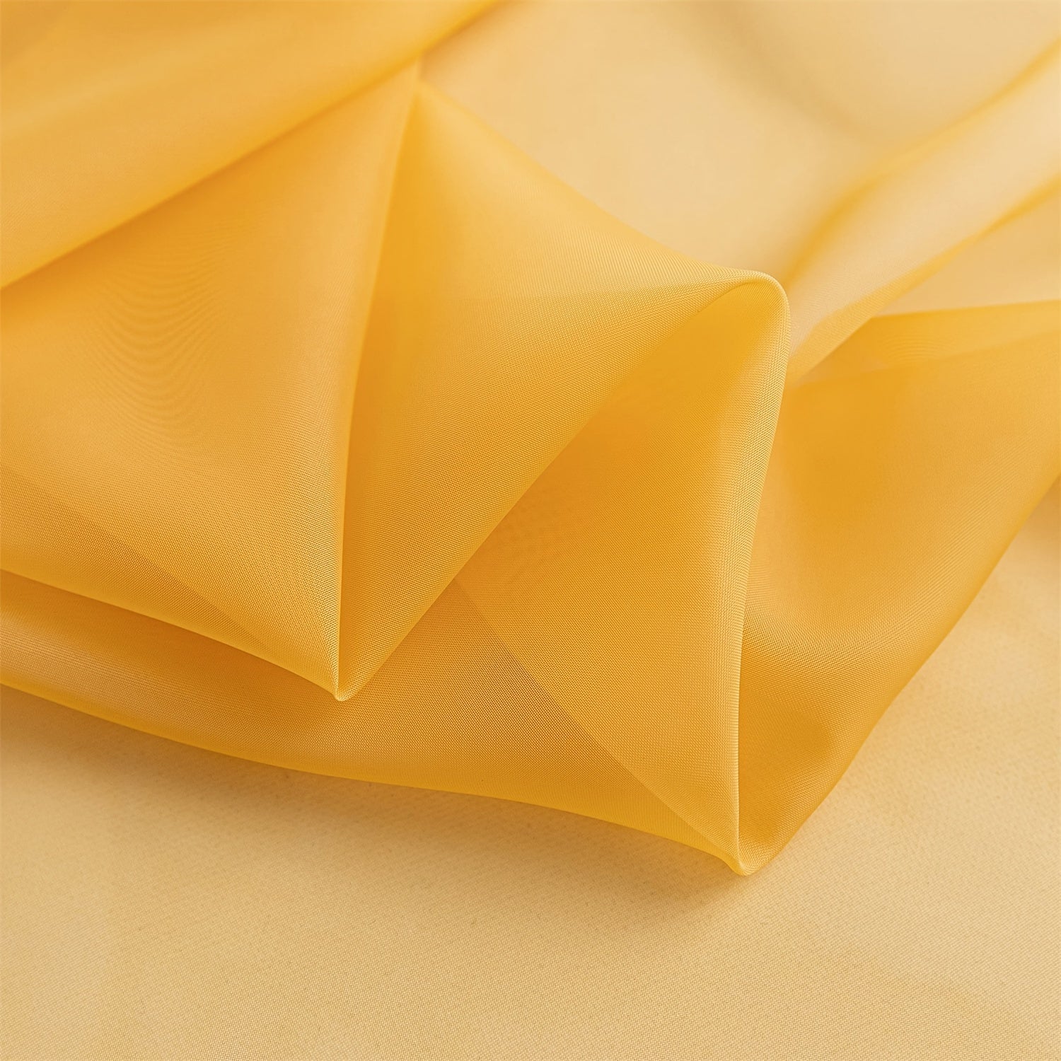 Terylene Gauze Curtains 2-Piece Set Semi-Transparent Light-Filtering Home Decor