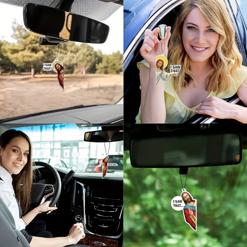 4 dona Avtomobil havo tozalovchi havo tozalash uchun osma aksessuarlar, xushbo'y, Xristian bezaklari, Erkaklar va Ayollar uchun