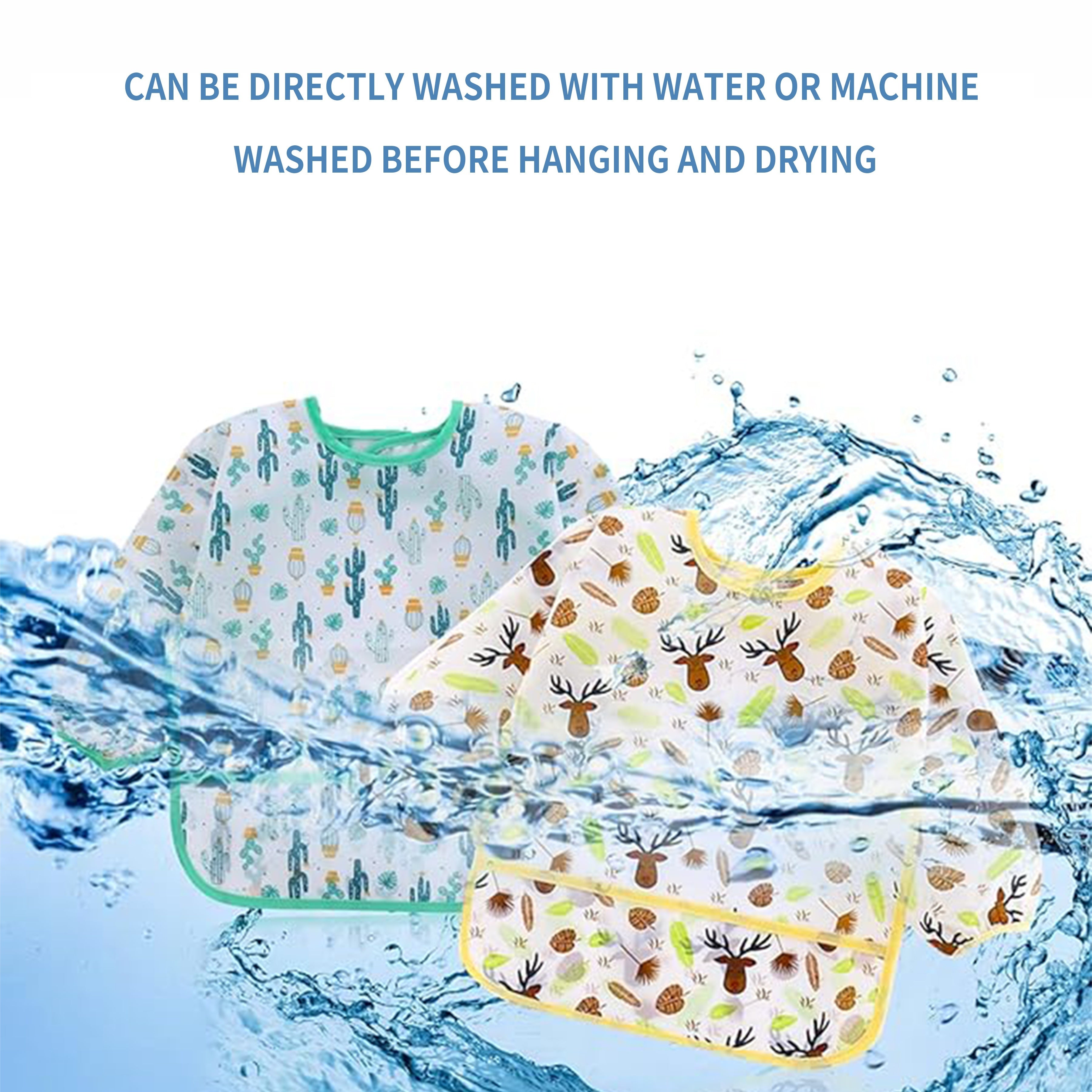 Bolalar uchun suv o'tkazmaydigan multfilm bilan oziqlantirish bibsi, yuviladigan smock, Pashka sovgʻasi