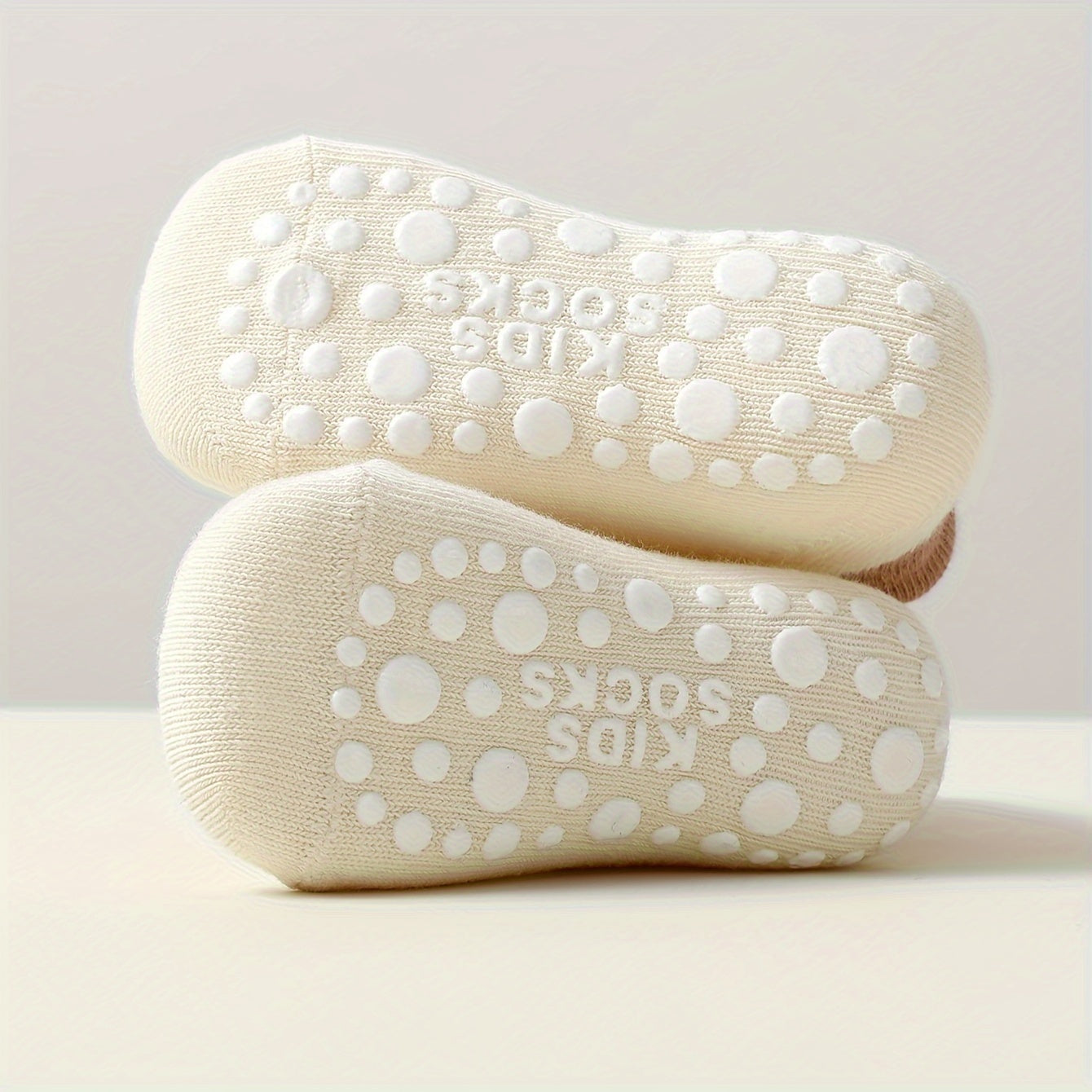 Kids' Non-Slip Floor Socks 6/12 Pairs for Toddlers Animal Dot Pattern Multiple Colors