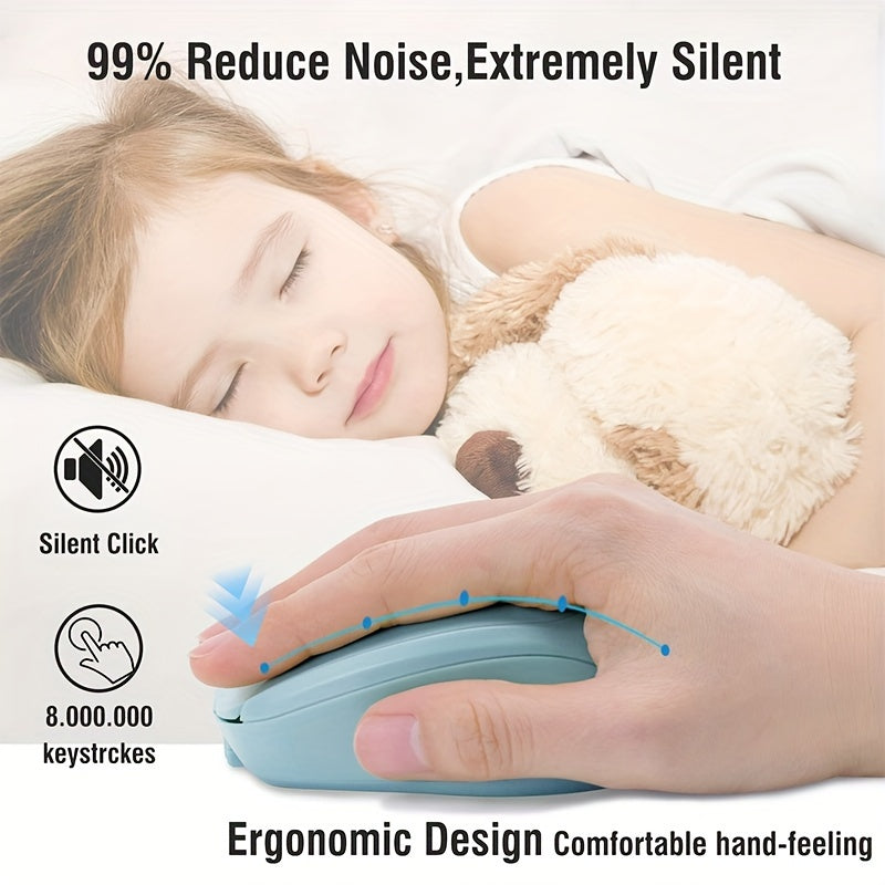 Wireless Rechargeable Dual-Mode Mouse for All Devices with Type-C Charging