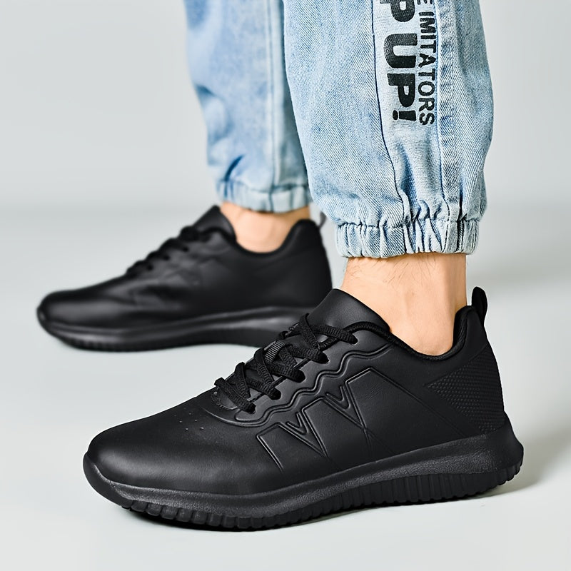 Women's Black Slip-Resistant Chef Shoes for Kitchen and Work