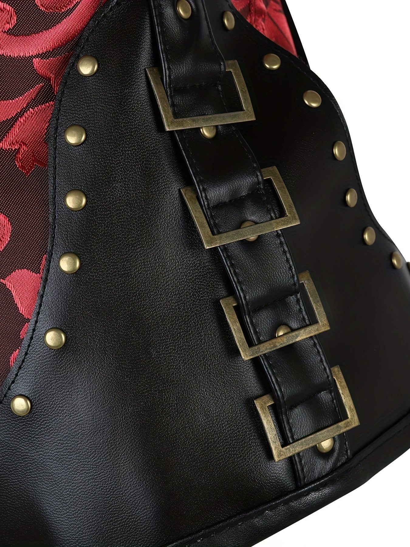 Women's Jacquard Strapless Corset with Tummy Control and Push-Up Support