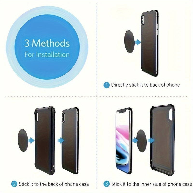 Universal Magnetic Phone Case with 3 Installation Methods for iPhone