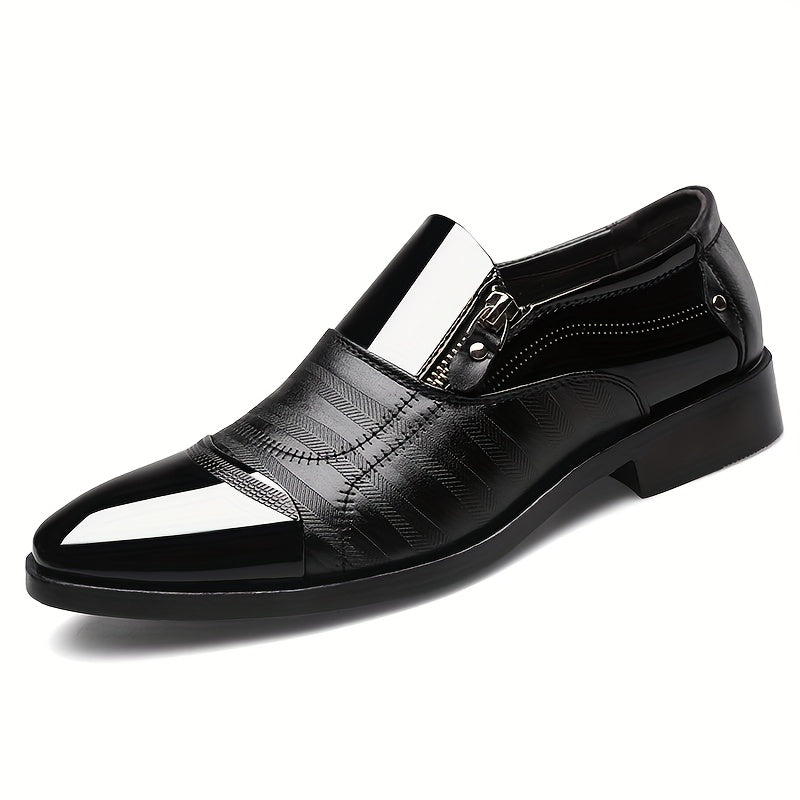Men's Derby Shoes Leather Non-Slip Dress Shoes for Wedding Business