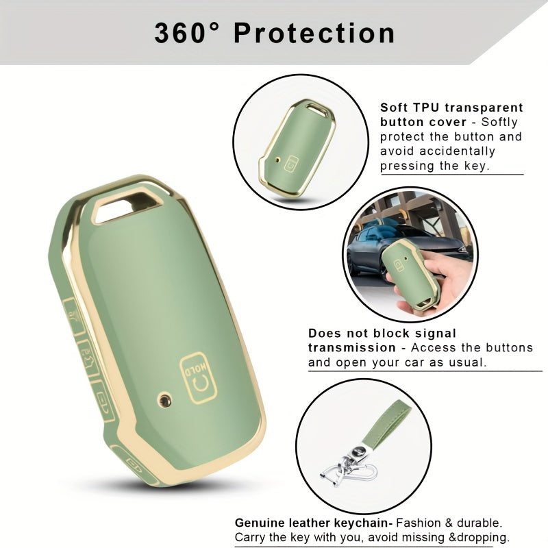 Universal TPU Key Fob Cover in 5 Colors for Car Key Protection