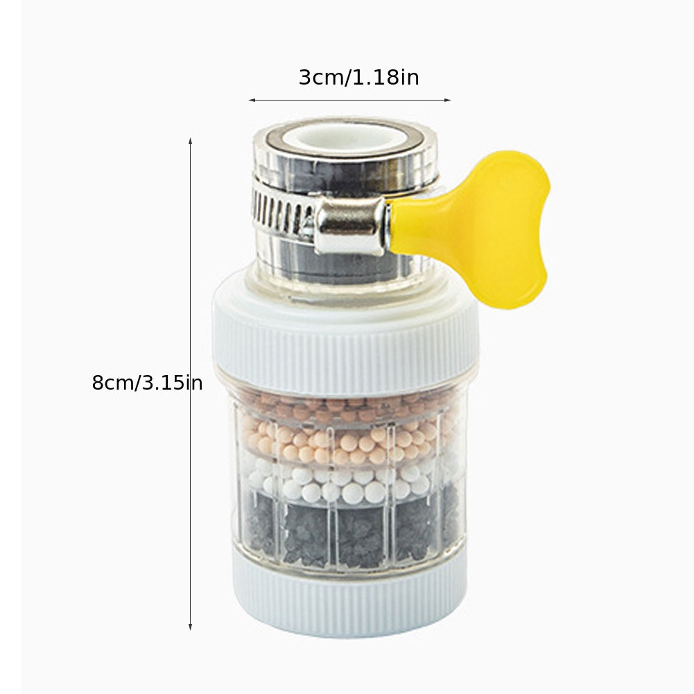 Kitchen Faucet Filter 360° Rotatable 6-Layer Purification Splashproof