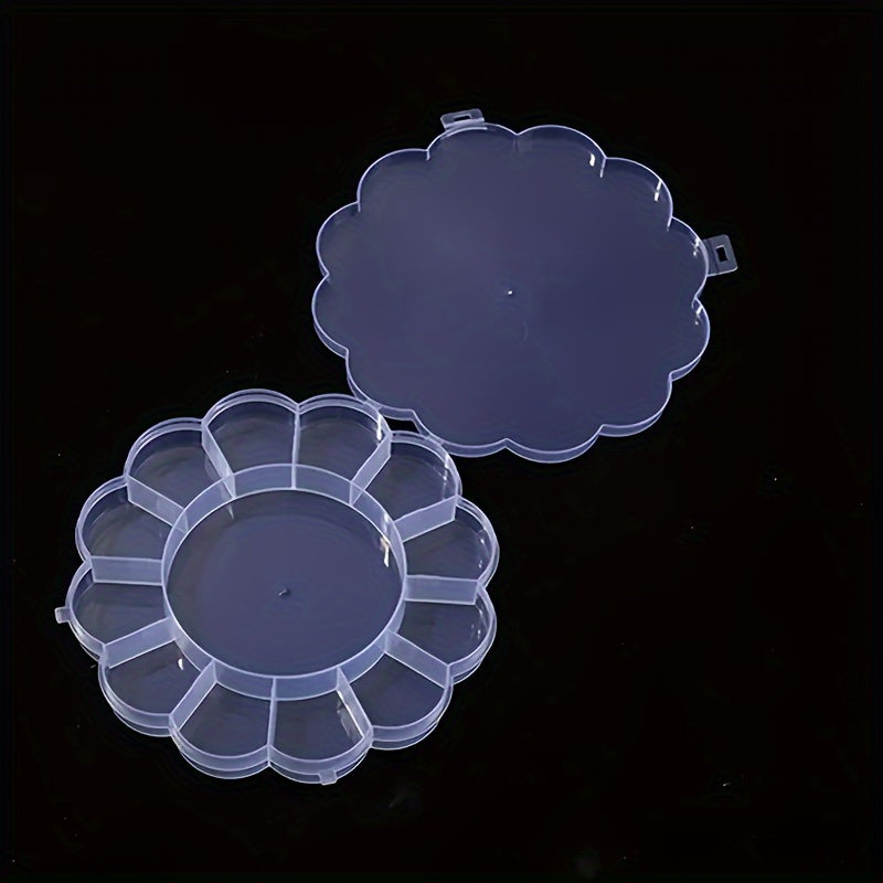 Qopqoq bilan plastik bo'lakli saqlash qutisi, maktabda, ofisda, yotoqxona yoki uyda dori-darmonlar, marjonlar va zargarlik buyumlarini tartibga solish uchun ideal.