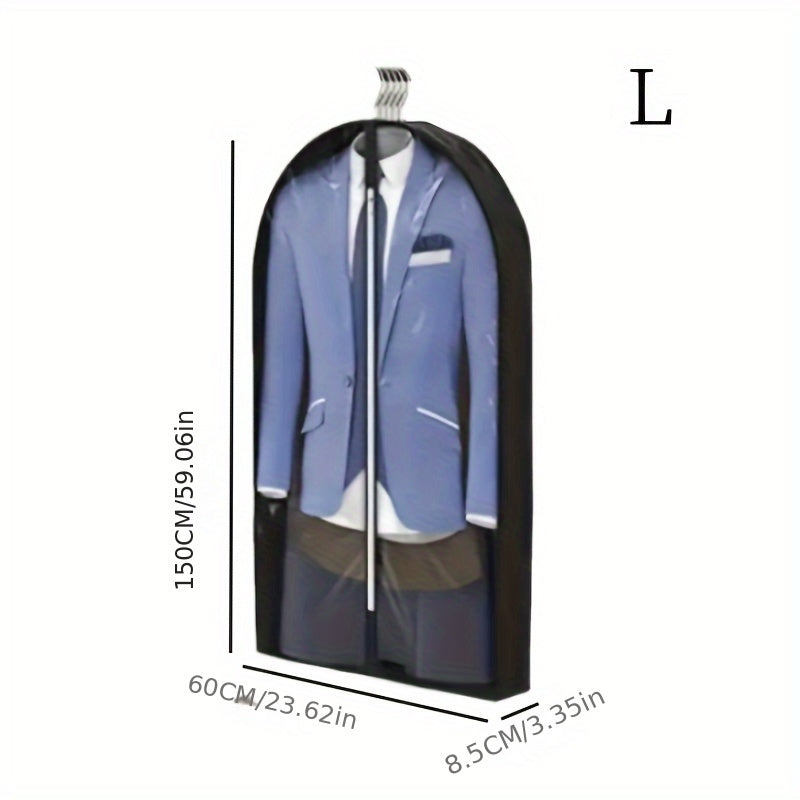 Gran funda de ropa de PVC transparente con cremallera para protección contra polvo y humedad