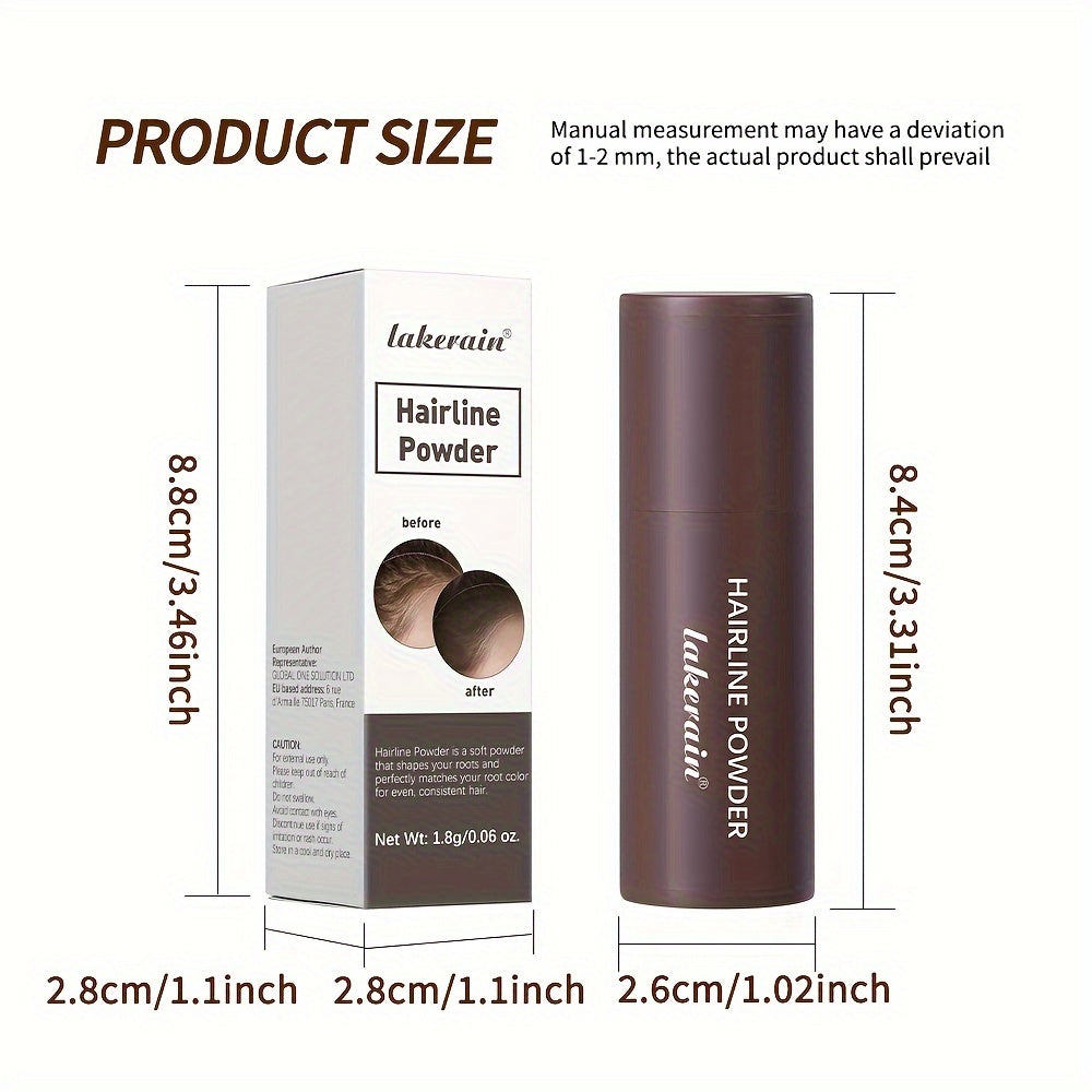 Unisex Hairline Powder Stick Waterproof Long-Lasting High Coverage for Normal Hair