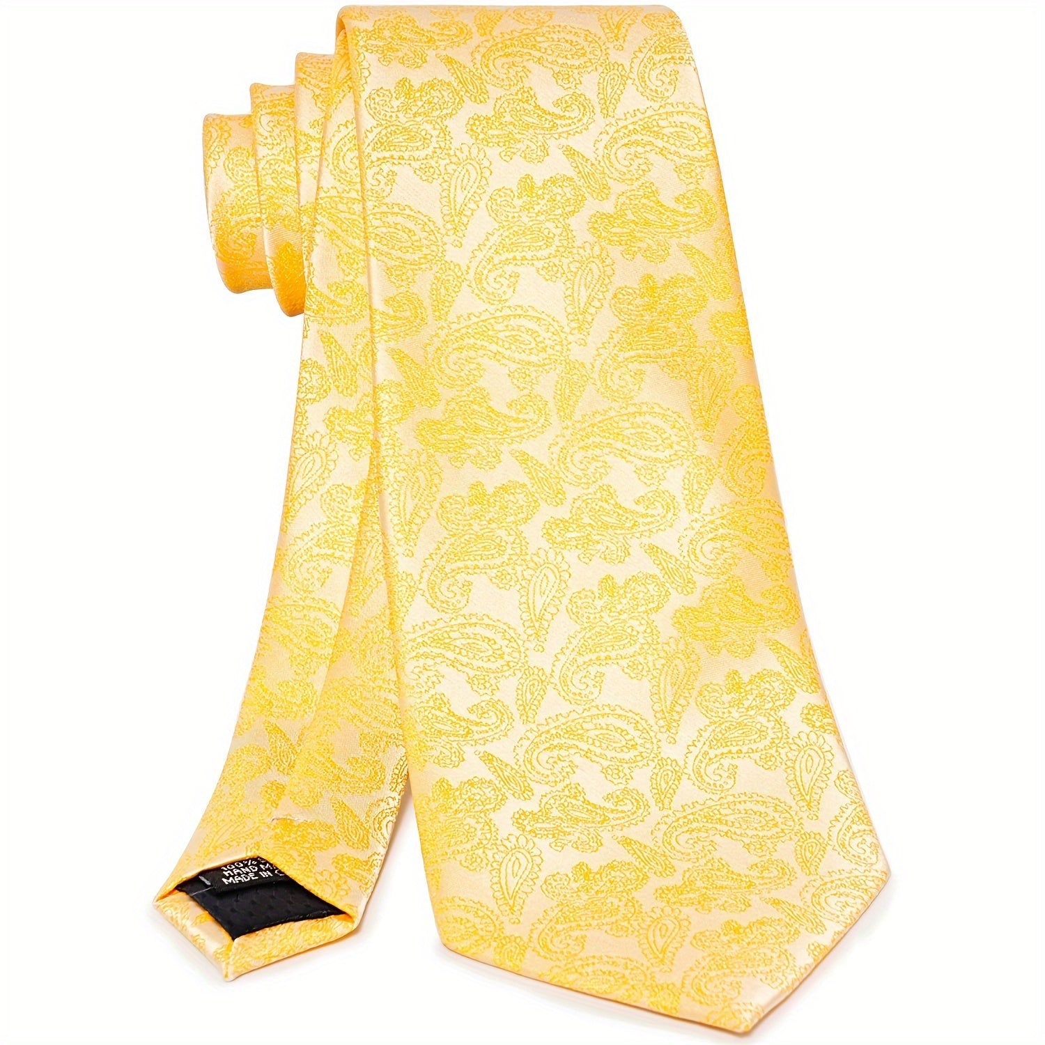 Men's Necktie Pocket Square Cufflinks Set for Wedding Business Party