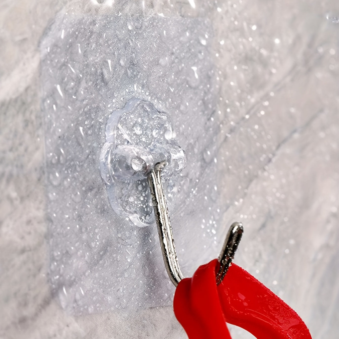 10 Transparent Waterproof Adhesive Hooks for Bathroom Wall Hanging