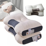 3D Spa Massage Pillow for Back and Side Sleepers Neck Support Compressible Polyester Fiber