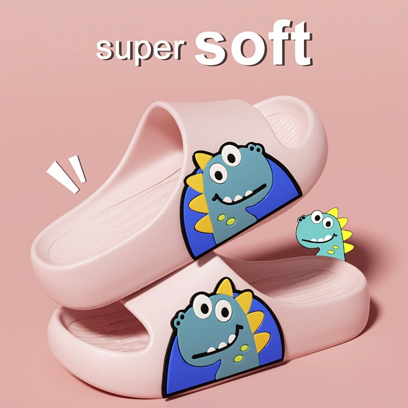 Girls Cartoon Open Toe Slippers Lightweight Breathable Indoor Shoes All-Season