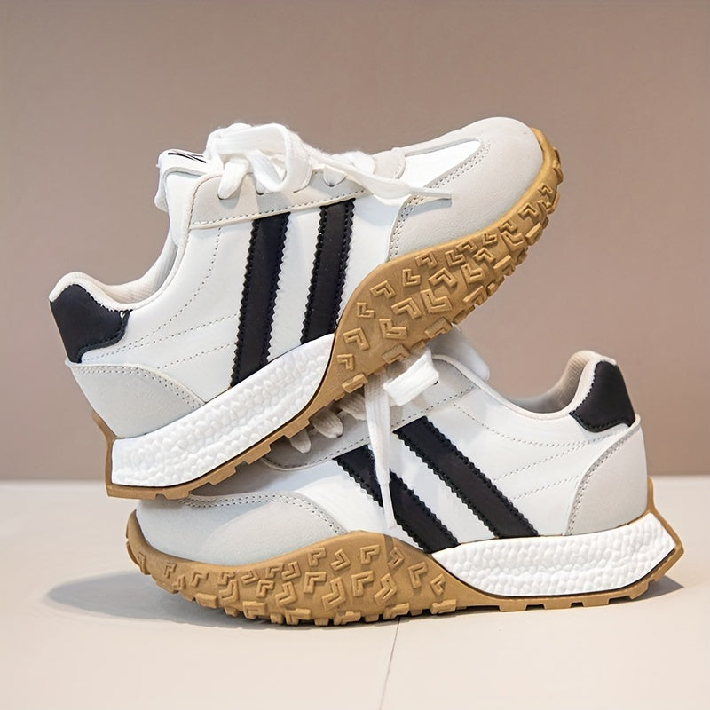 Kids Breathable Lightweight Sneakers Low Top Non-Slip Rubber Sole for Casual Outdoor Activities