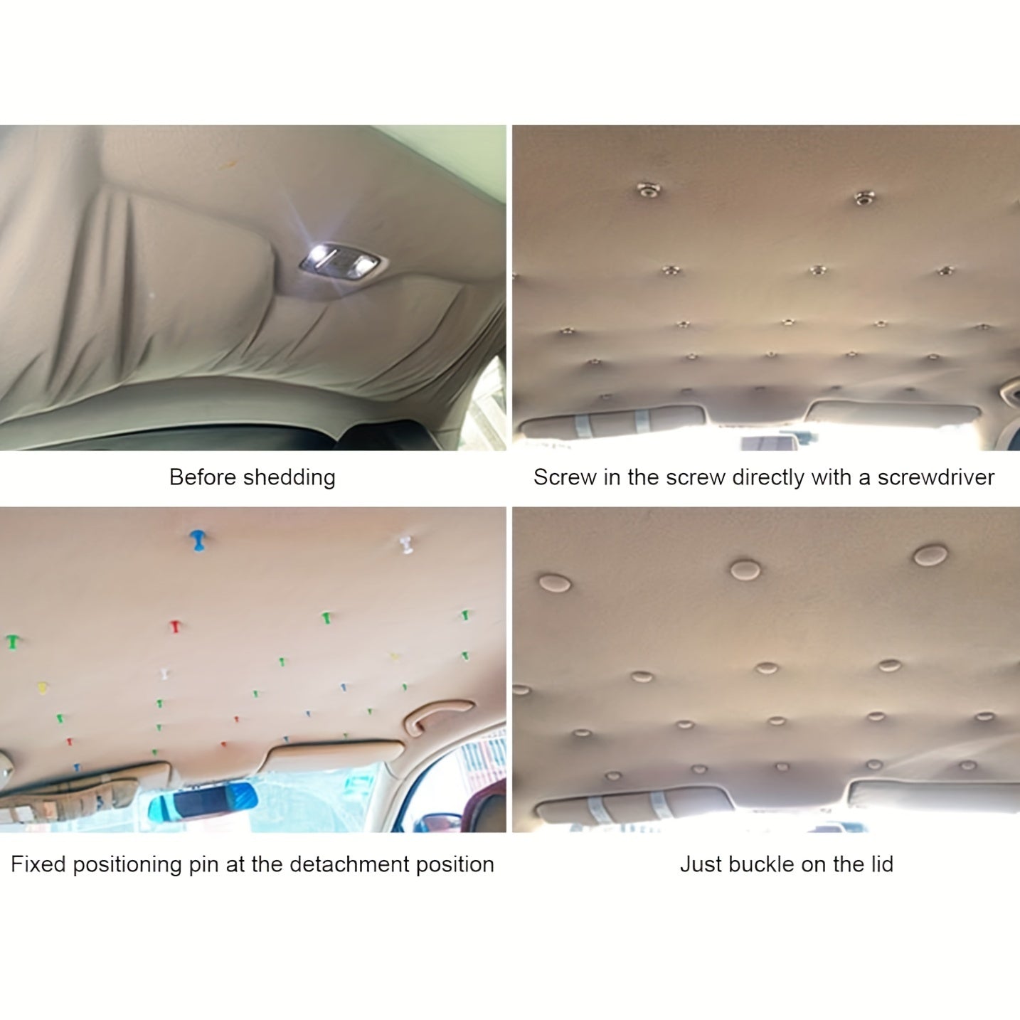 30 dona Avtomobil tomi ta'mirlash rivetlari, boshliqlar, ichki taxtani mahkamlagichlar, ichki taxtani tuzatish uchun snap ushlagichlar