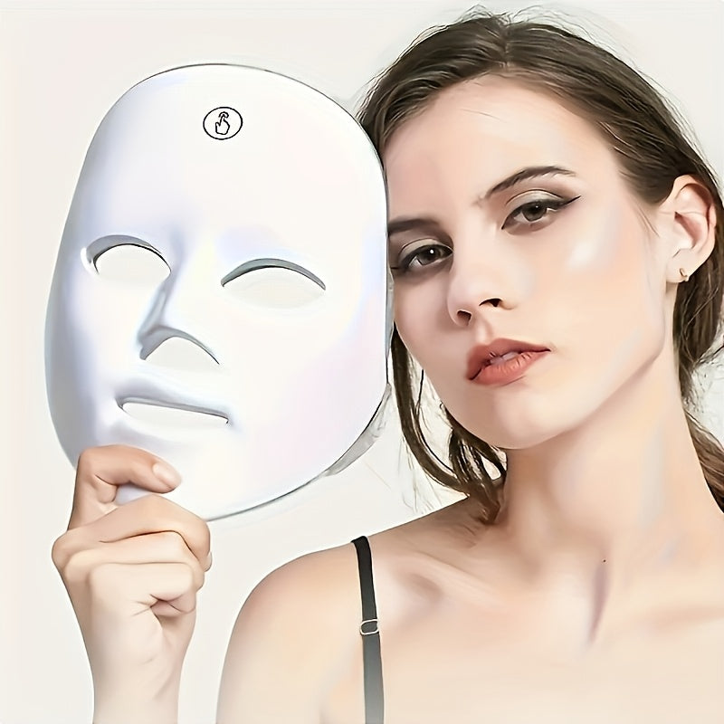 USB Rechargeable Electric Facial Mask with 7 Colors Touch Screen Portable Home Beauty Device