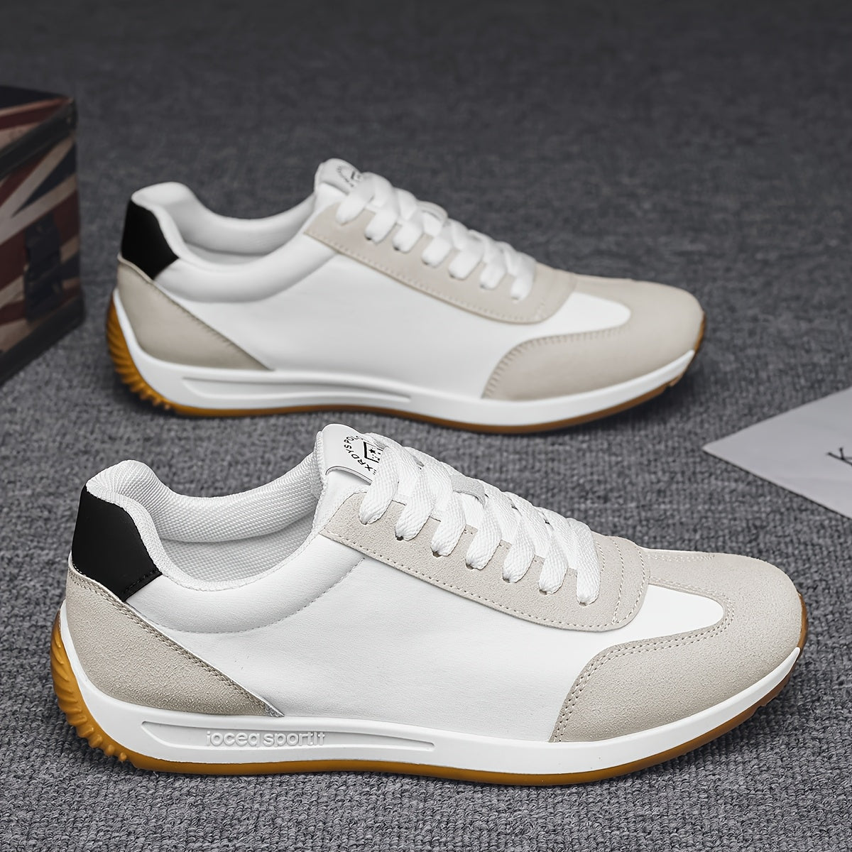 Men's Canvas Casual Shoes Breathable Anti-Odor Anti-Slip Low Top for Daily Outdoor Activities