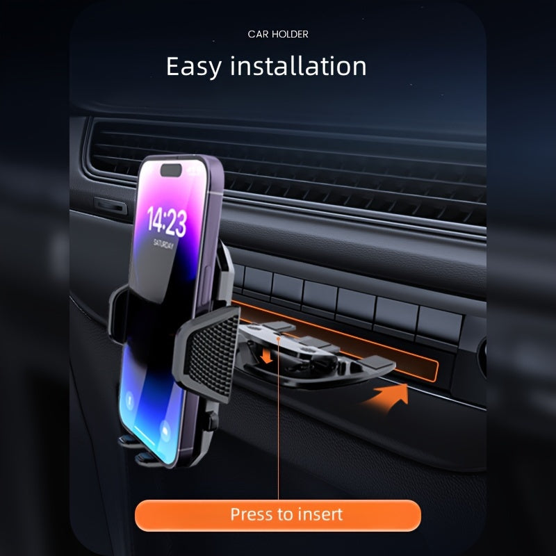 Car Phone Holder Car CD Navigation Mount 360° Rotation Durable Plastic