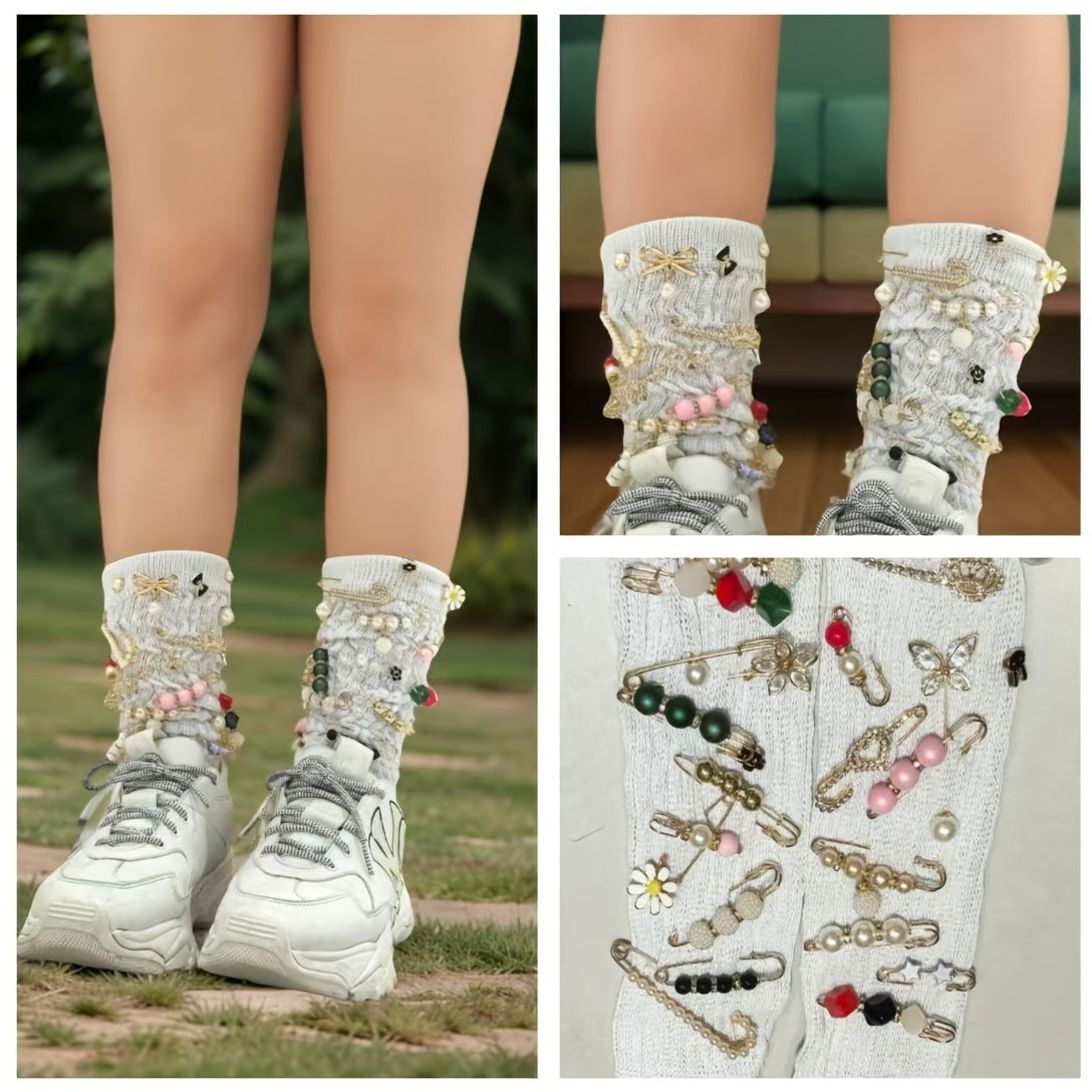 Moslashuvchan faux marjon belbogʻi skrt kliplar, yoritilishga qarshi tokchalar, kiyimlar uchun broshlar, 10 yoki 20 ta to'plam