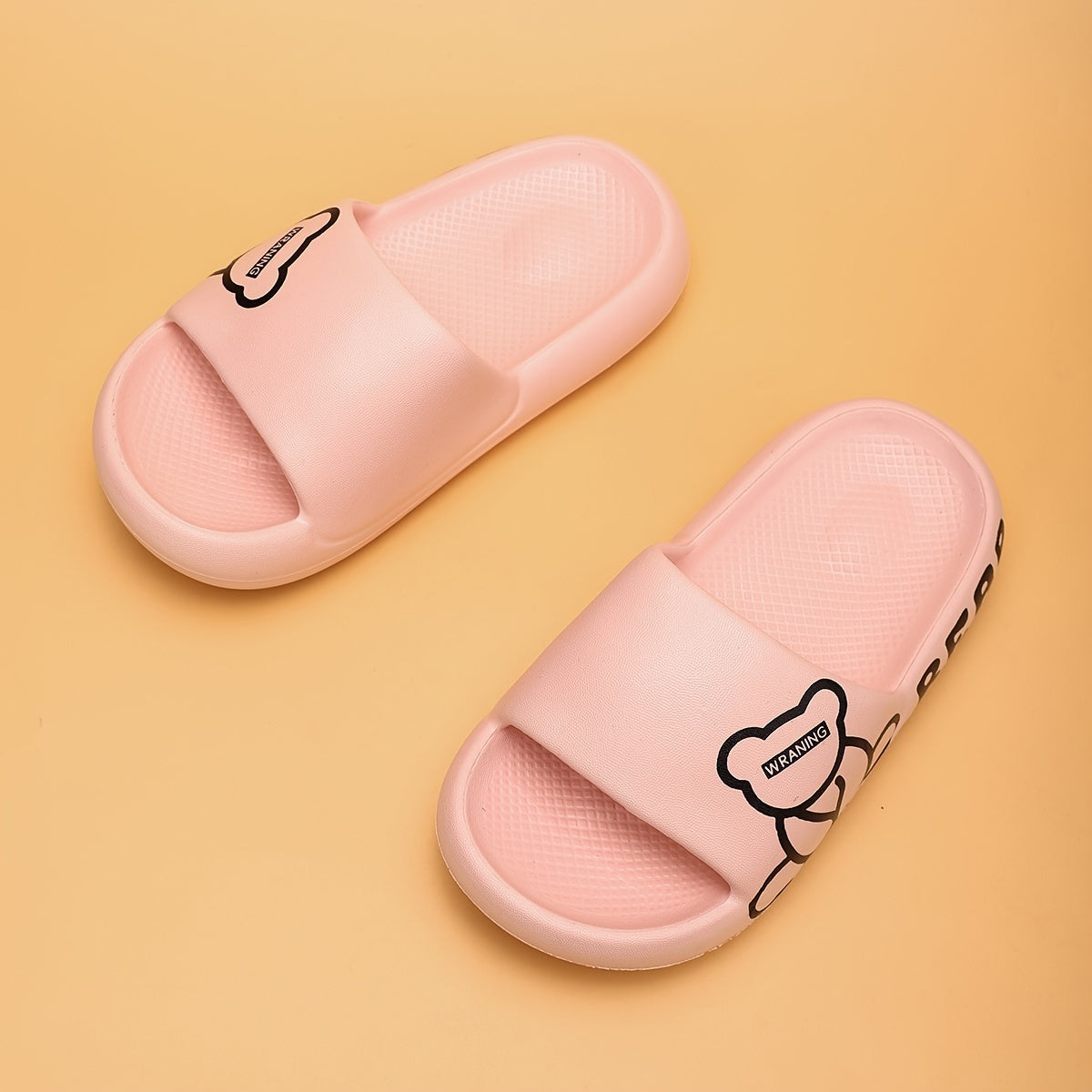 Sandalias antideslizantes de EVA con dibujos de osos para niños, ideales para la playa y el baño, para niños y niñas