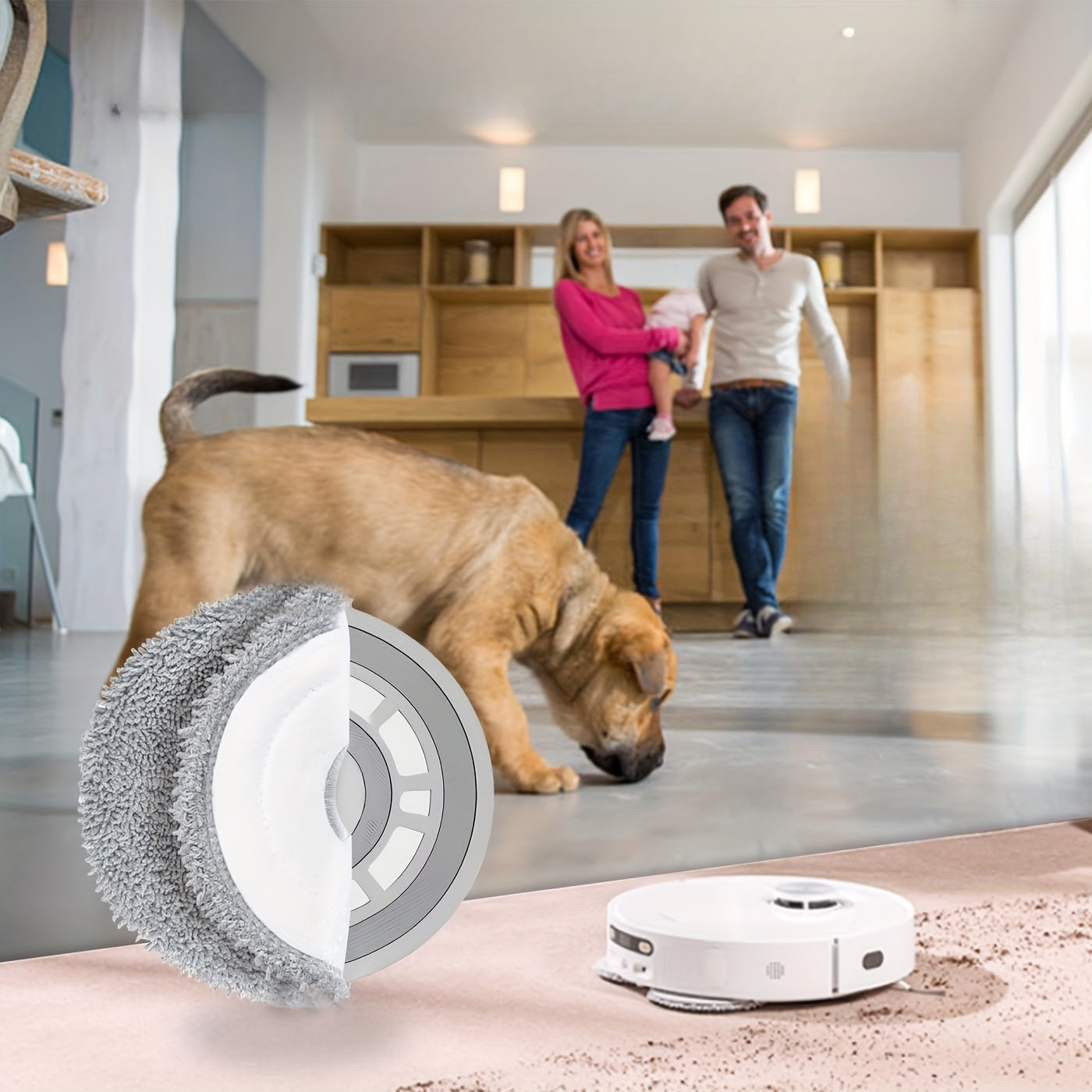 Paño de microfibra lavable para robot aspirador y fregasuelos, ultra-fino, de poliéster, para limpieza de suelos compatible con X1 T10 T20PRO T30pro T50PRO