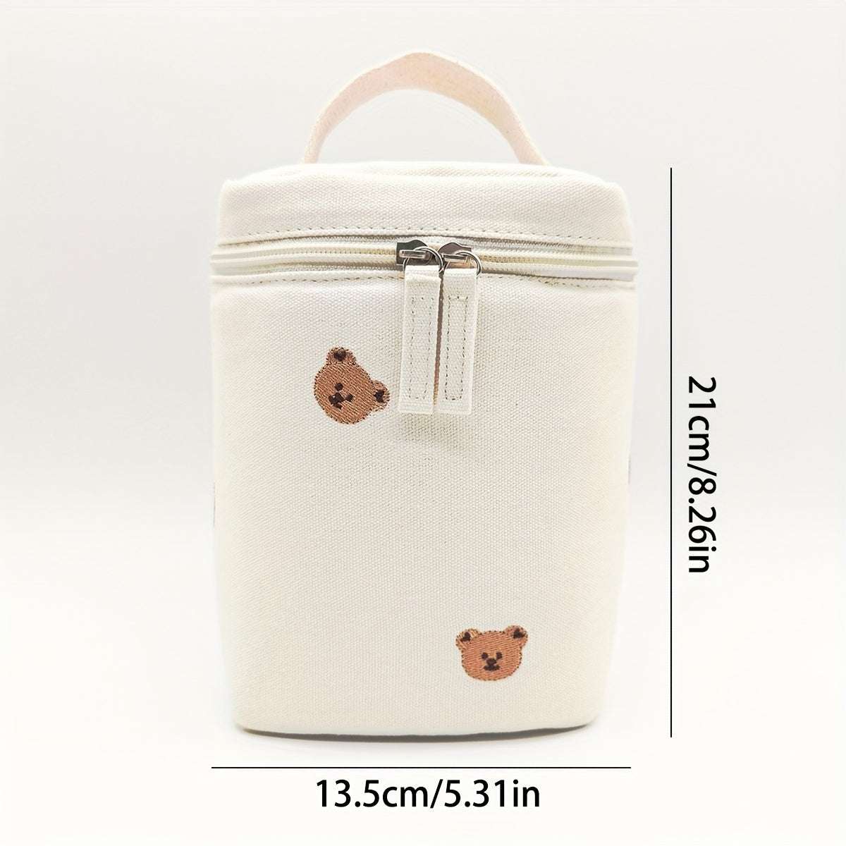 Teddy Bear Aluminum Foil Insulated Lunch Bag Trolley for Kids