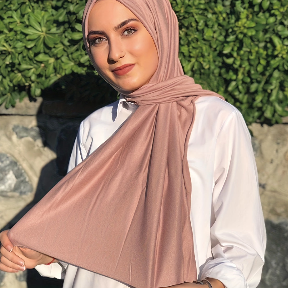Oversized Hijab Shawl Soft Versatile Warm Gift for Eid or Mother's Day