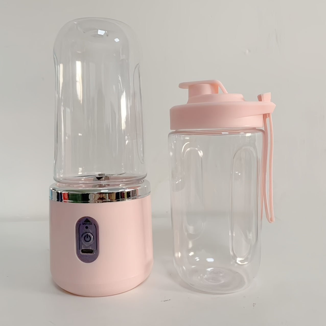 Portable Personal Blender with 2 Cups 13.5oz USB Rechargeable Fruit Smoothie Maker