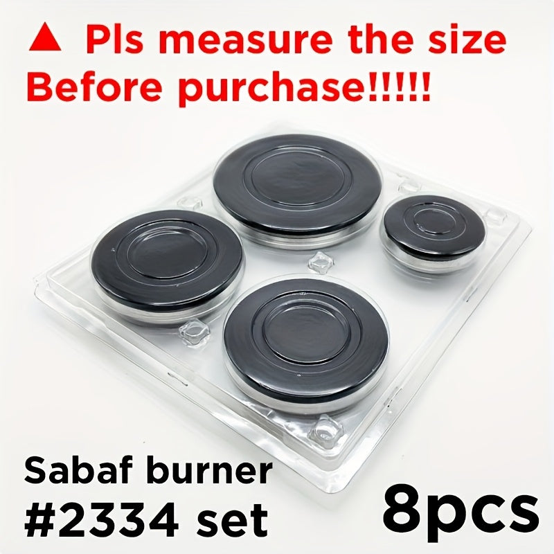 4-Piece Metal Gas Stove Burner Cover Set Fireproof Guards for Gas Cooktop