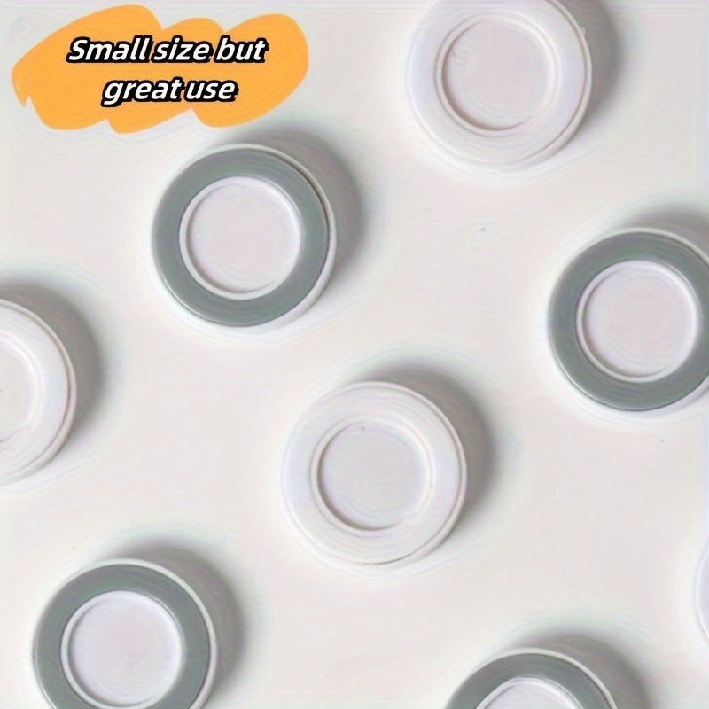 Magnetic Circle Remote Control Holder with 6 Metal Wall Mount Hooks No Drilling