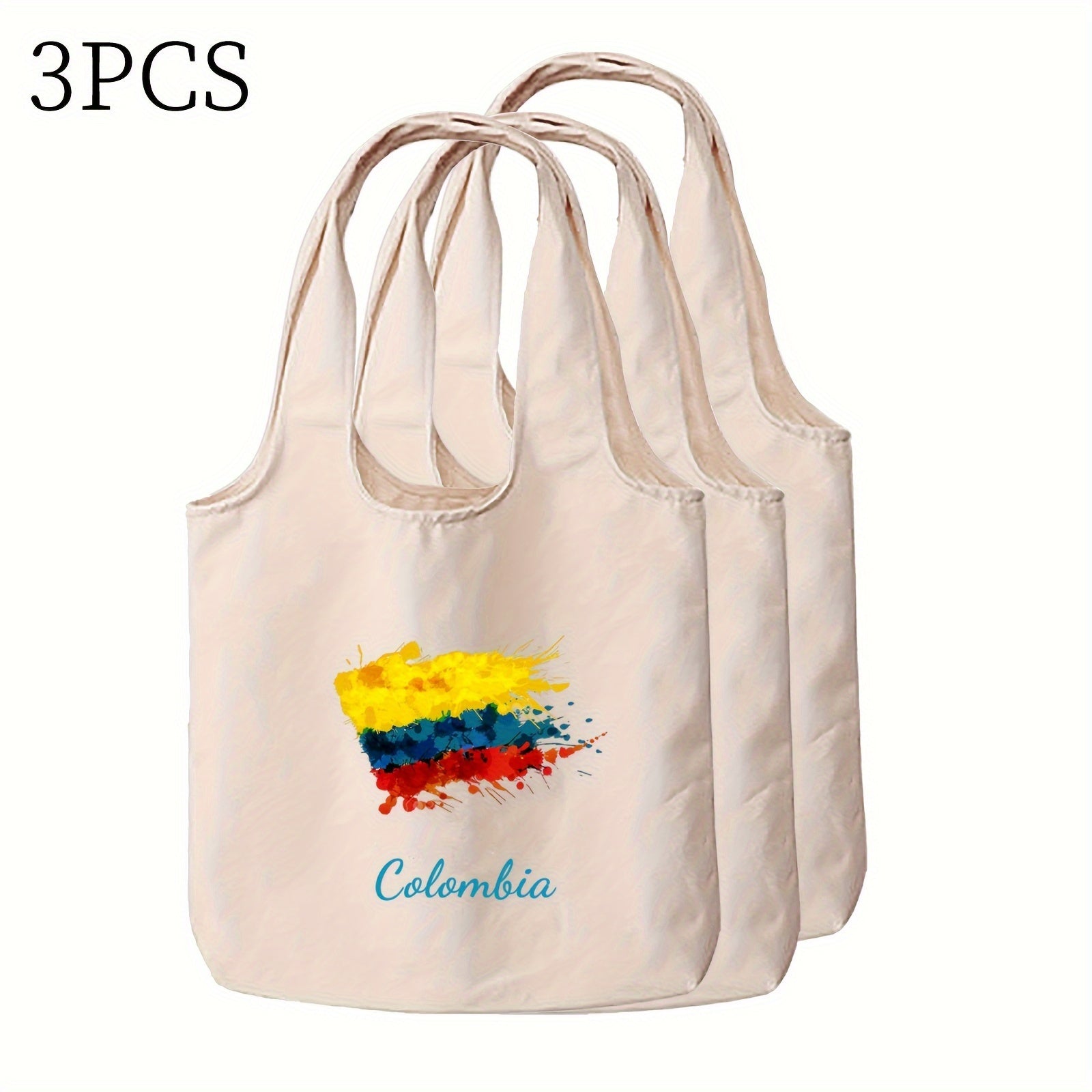 Canvas Hand Carry Bag with Personalized Double-Sided Printing for Daily Use