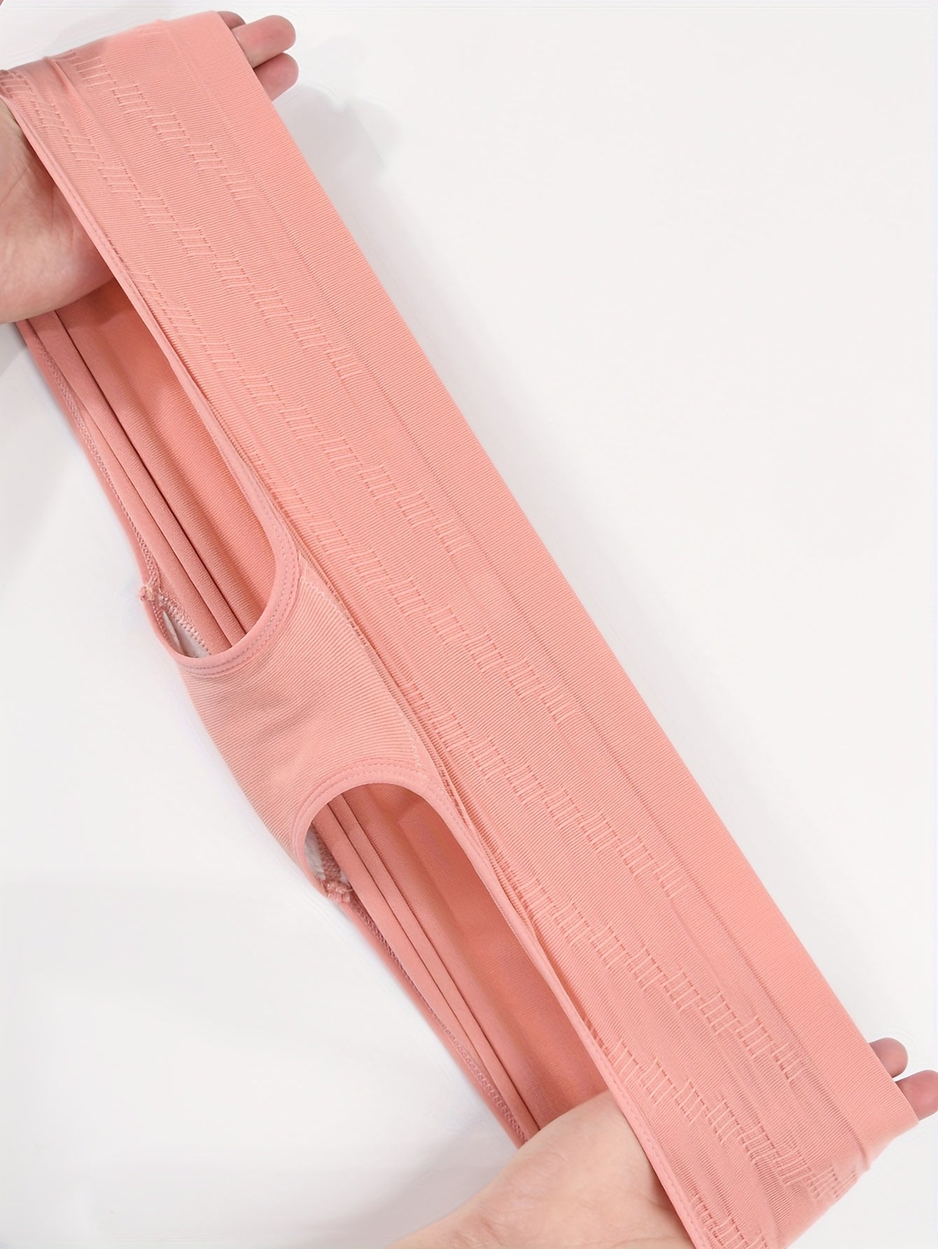 Women's Seamless Crotchless Mid-Waist Shorts Set 6 Pieces